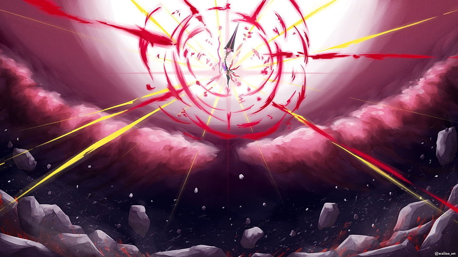 Karna unleashing radiant energy burst in dramatic Fate Grand Order fantasy artwork HD wallpaper