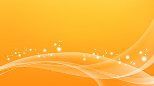 Vibrant Orange Abstract Background with Flowing Waves and Sparkling Light Effects HD wallpaper