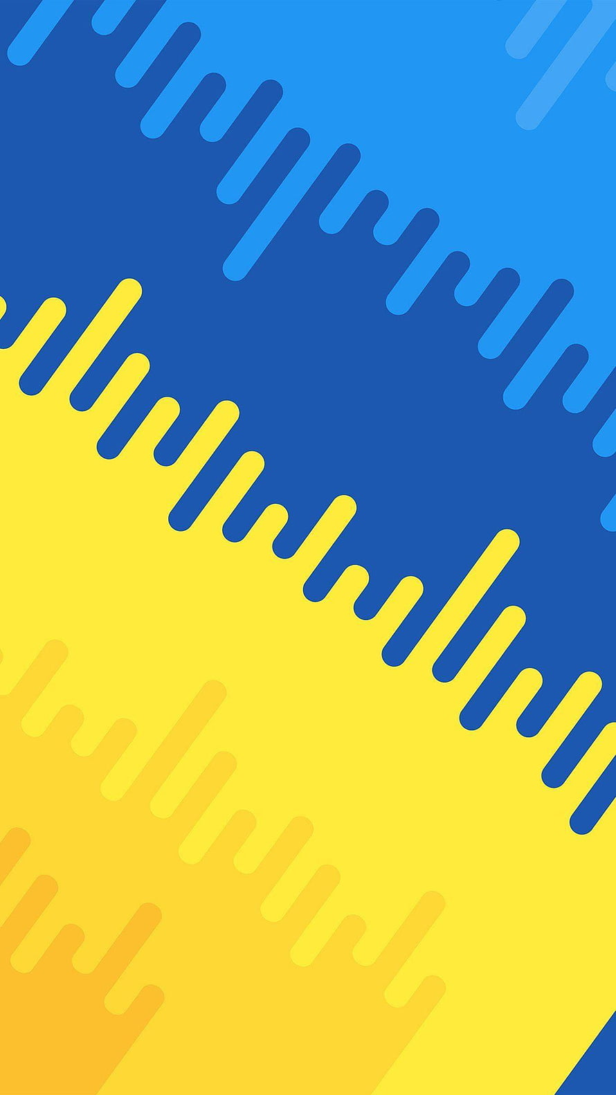 Vibrant Blue and Yellow Abstract Geometric Pattern with Diagonal Lines HD phone wallpaper