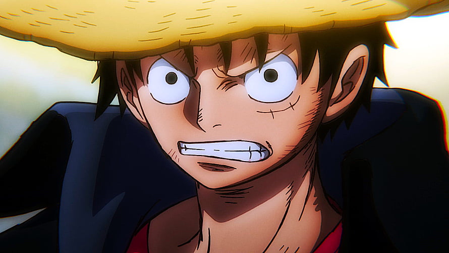 Monkey D. Luffy Intense Close-Up Portrait From One Piece Anime HD wallpaper
