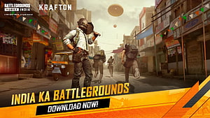 Battlegrounds Mobile India promotional artwork featuring soldiers in an urban street setting HD wallpaper