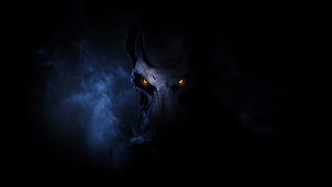 Mind Flayer Loading Screen from Baldur's Gate 3 in Dark Misty Atmosphere HD wallpaper
