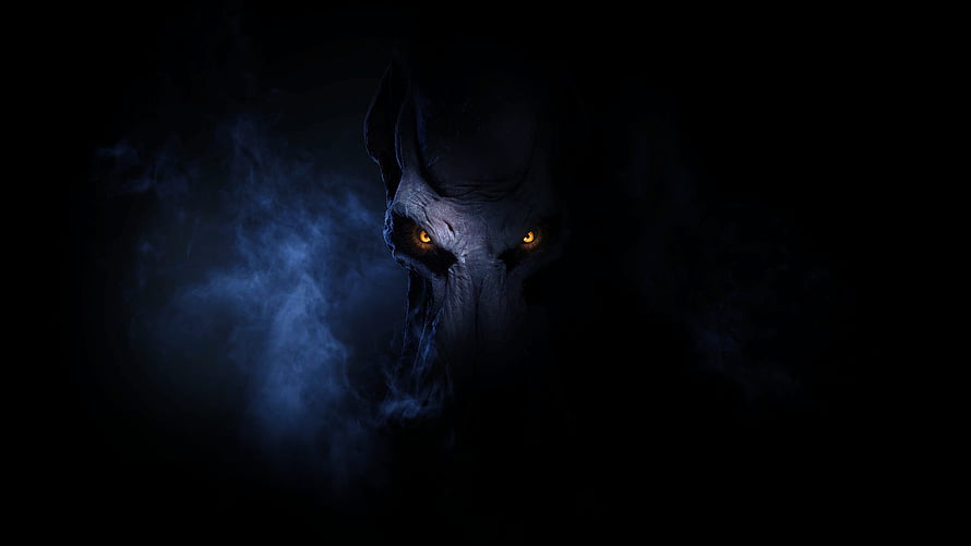 Mind Flayer Loading Screen from Baldur's Gate 3 in Dark Misty Atmosphere HD wallpaper