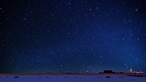 Homer Simpson Standing Beside Pink Car Under Vast Starry Night Sky HD wallpaper