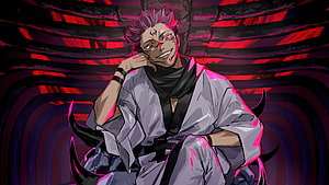 Jujutsu Kaisen Ryomen Sukuna Anime Character Artwork HD wallpaper