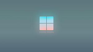 Windows 11 Minimalist Logo Wallpaper with Soft Gradient and Gray Background HD wallpaper