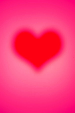 Soft Focus Red Heart on Vibrant Pink Gradient Background HD phone wallpaper