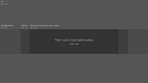 YouTube Channel Art Template Layout with Safe Area Guidelines for Desktop and Mobile HD wallpaper