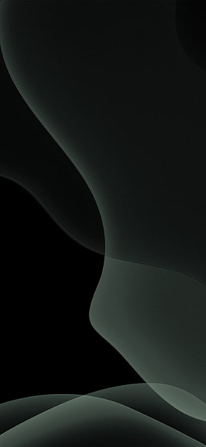 Dark Abstract Minimalist Wallpaper with Smooth Curved Shapes and Subtle Green Tones HD phone wallpaper