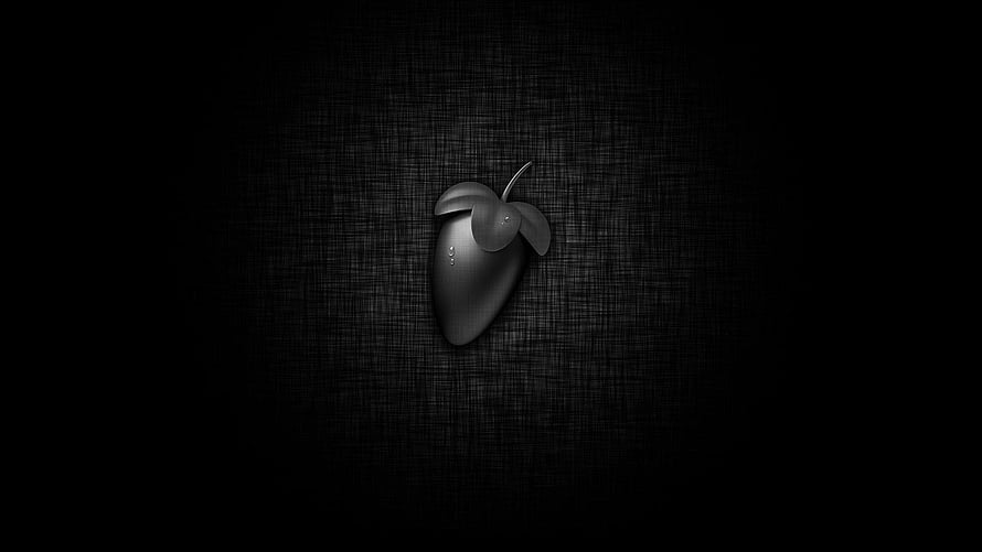 Fl Studio Fruit Logo on Dark Textured Background HD wallpaper