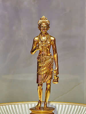 Nilkanth Varni Golden Statue from BAPS Shri Swaminarayan Mandir HD phone wallpaper