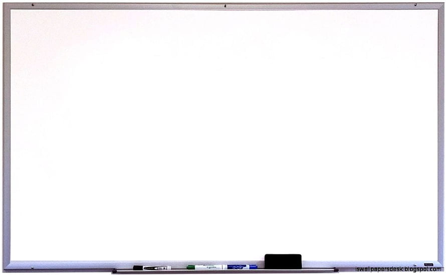 Clean Whiteboard with Markers and Eraser on Tray HD wallpaper