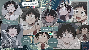 My Hero Academia Izuku Midoriya Aesthetic Collage Wallpaper HD wallpaper