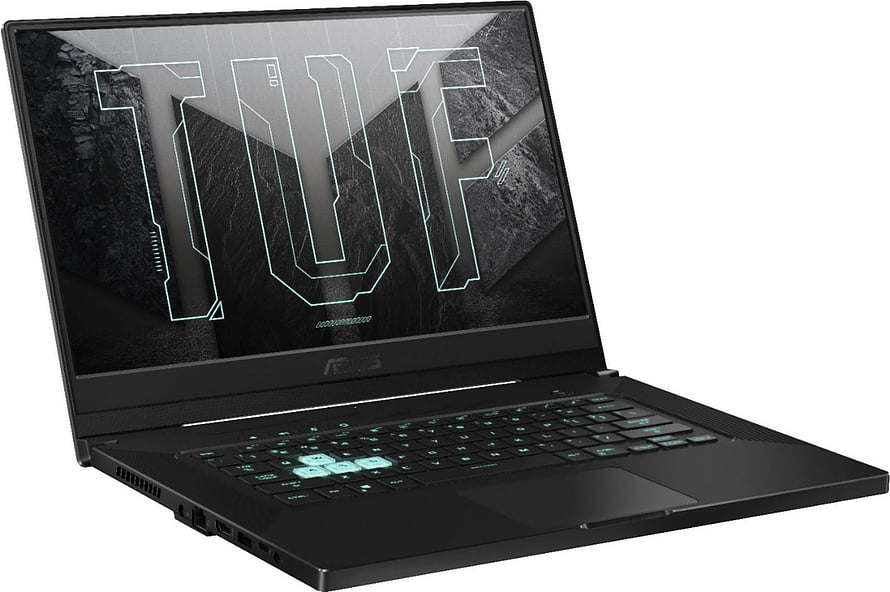 ASUS TUF Dash F15 Gaming Laptop with RGB Backlit Keyboard and Dark Display HD wallpaper