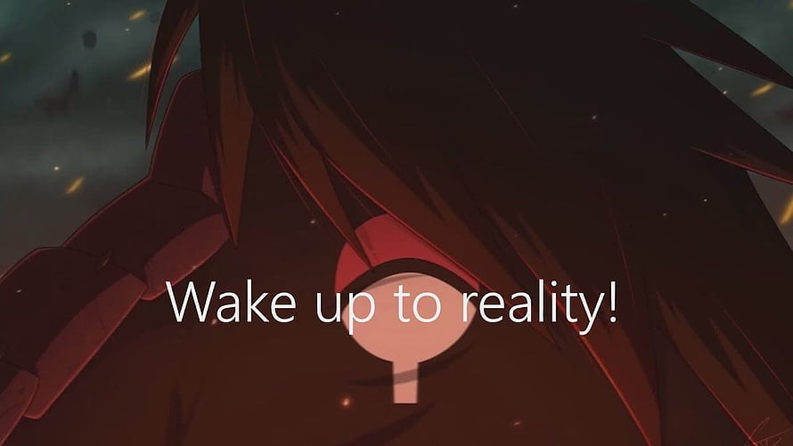 Uchiha Madara Anime Character Close-Up With Dramatic Red Eye and Dark Atmosphere HD wallpaper