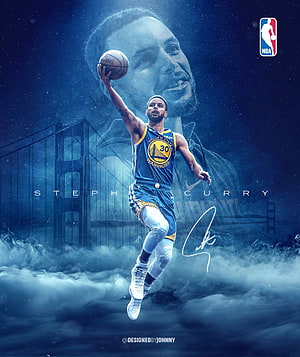 Steph Curry Golden State Warriors Jump Shot with Golden Gate Bridge Background HD phone wallpaper