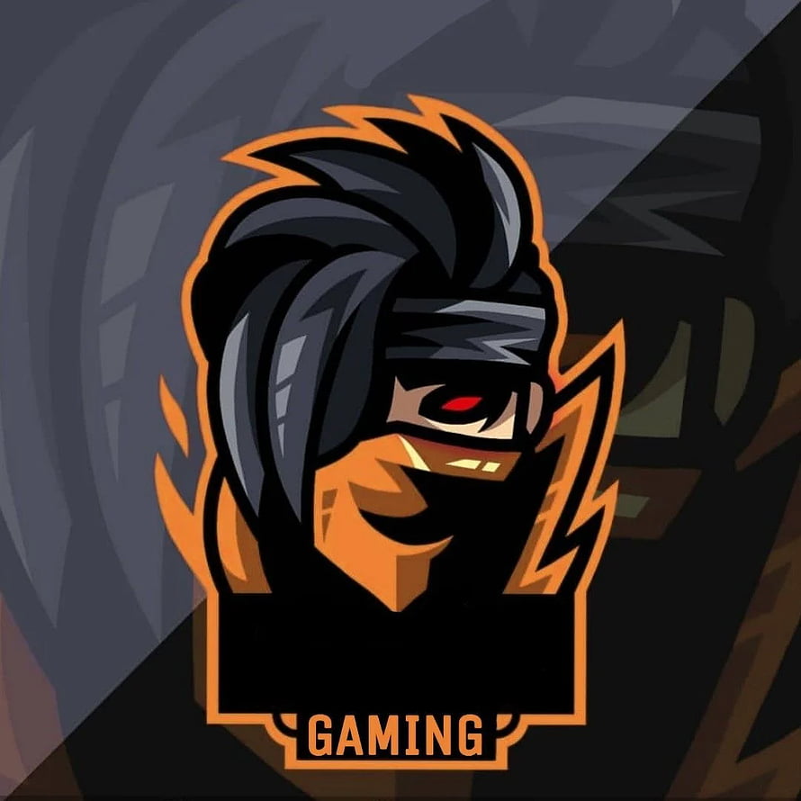 Fire Gaming Esports Logo With Stylized Ninja Mascot And Orange Flame Accents HD phone wallpaper