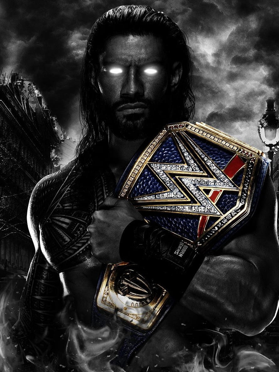 Roman Reigns Tribal Chief WWE Universal Championship Dramatic Portrait, The tribal chief art: WWE, roman reigns tribal chief HD phone wallpaper