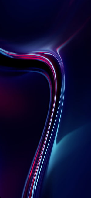 Abstract Neon Flow with Vibrant Red and Blue Light Trails on Dark Background HD phone wallpaper