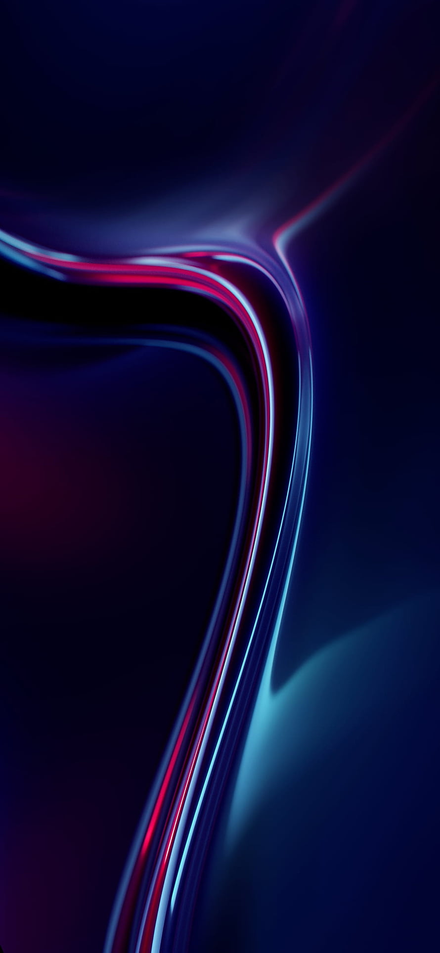 Abstract Neon Flow with Vibrant Red and Blue Light Trails on Dark Background HD phone wallpaper