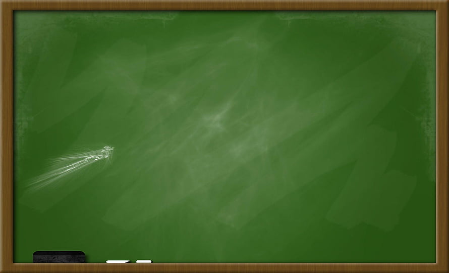 Classic Green Blackboard with Wooden Frame and Chalk Dust HD wallpaper