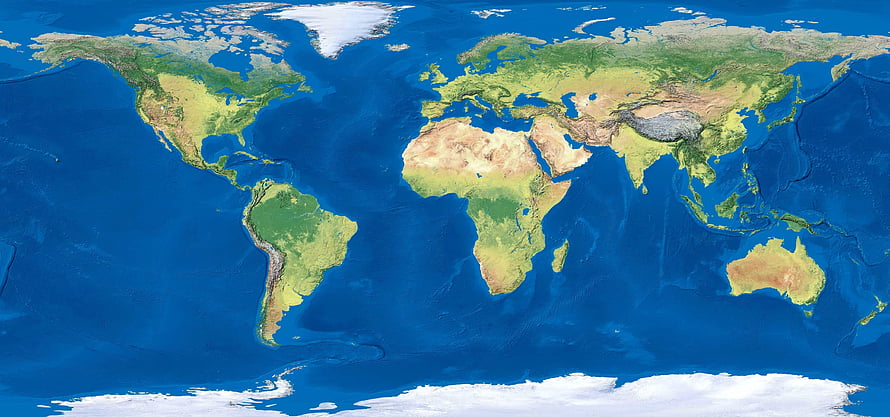 Full Earth Satellite View Showing All Continents and Oceans HD wallpaper