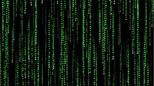 The Matrix Digital Rain Green Code Rainfall on Black Background HD wallpaper