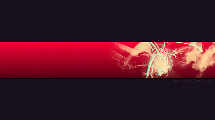 Abstract Red and Black Digital Art Banner with Glitch Effects and Light Trails HD wallpaper