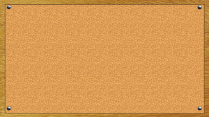 Wooden Framed Cork Board with Metal Corner Pins on Natural Wood Surface HD wallpaper