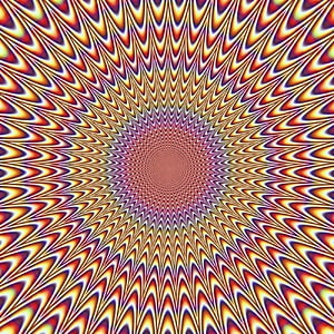 Hypnotic Radial Spiral Pattern with Warm Color Gradient and Optical Illusion Depth HD phone wallpaper