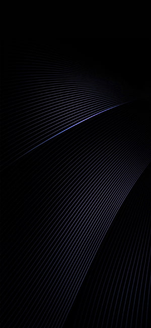 Minimal Dark Abstract Flowing Lines with Subtle Blue Glow on Black Background HD phone wallpaper