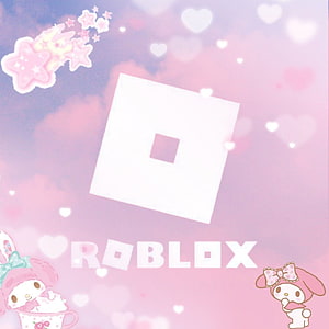 Roblox Pink Melody Icon with My Melody Characters and Dreamy Pastel Sky HD phone wallpaper