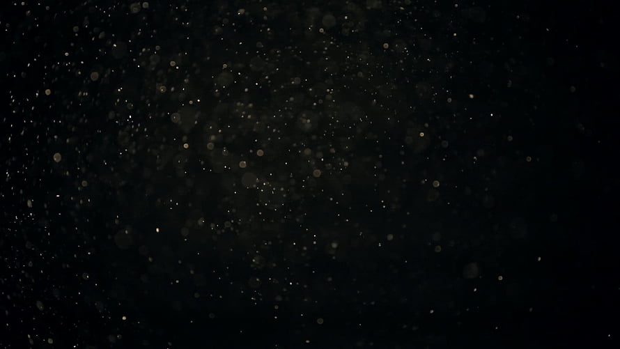 Cinematic Dark Dust Particles Floating in Black Space HD wallpaper