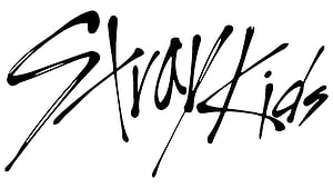 Stray Kids Calligraphy Logo on White Background HD wallpaper