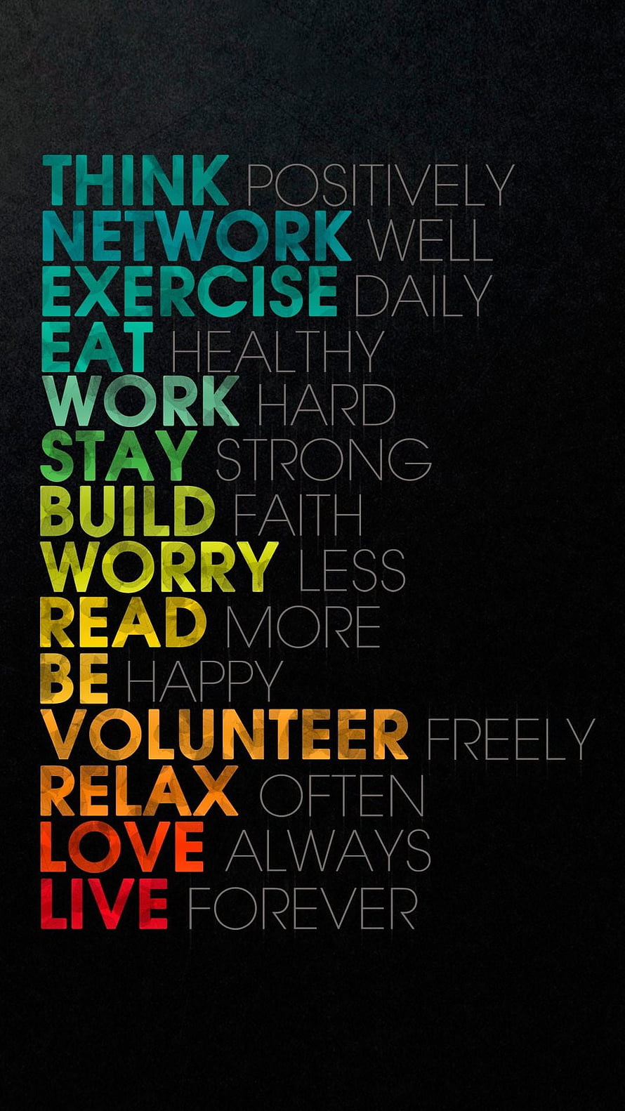 Inspirational Positive Affirmations Typography on Dark Textured Background HD phone wallpaper