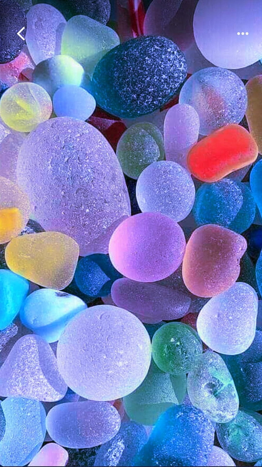 Colorful Sea Glass Pebbles in Pastel and Neon Tones HD phone wallpaper