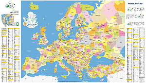 Detailed Political Map of Europe Showing Countries and Regions HD wallpaper