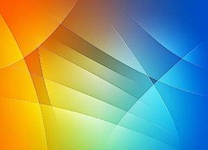 Vibrant Geometric Gradient Abstract Art with Curved Lines and Color Transitions HD wallpaper
