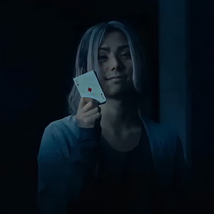 Chishiya from Alice in Borderland Holding Playing Card in Dark Cinematic Scene HD phone wallpaper