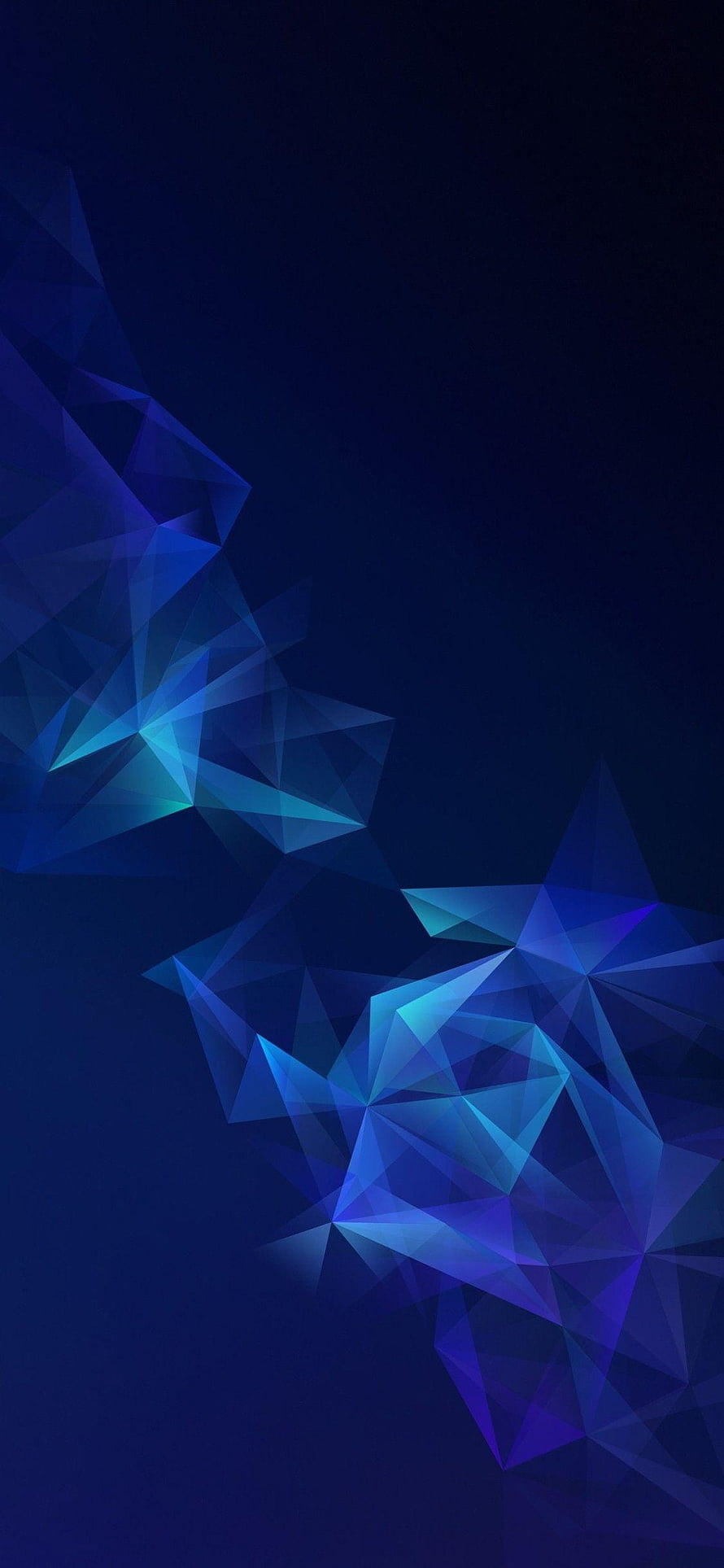 Dark Blue Geometric Low Poly Abstract Digital Art Background HD phone wallpaper