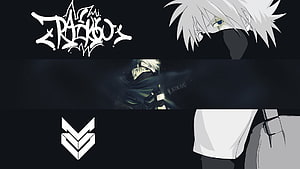 Raikou Anime Character Banner with Graffiti Logo and Dark Aesthetic HD wallpaper