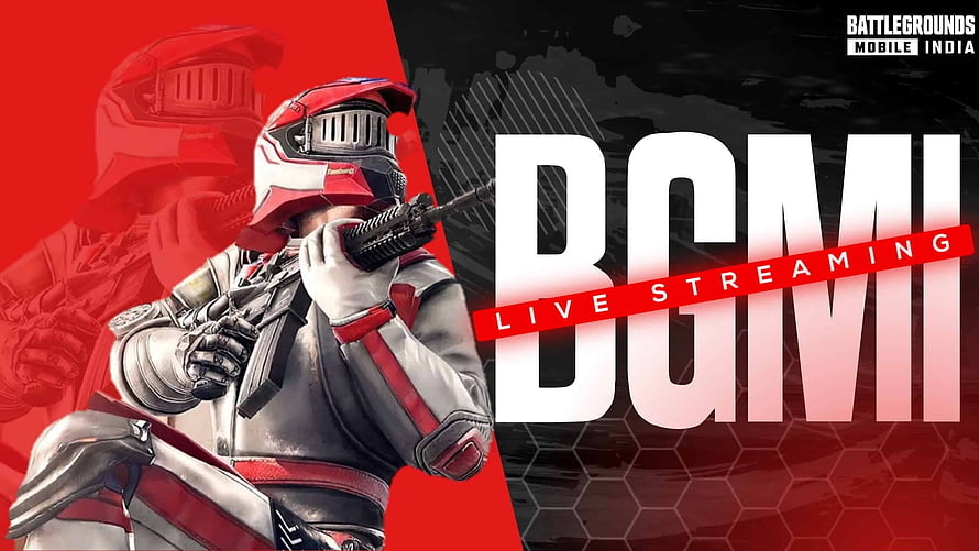 BGMI Live Streaming Thumbnail Featuring Armored Soldier with Rifle HD wallpaper