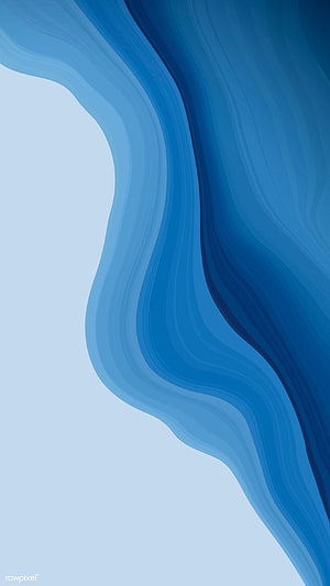 Elegant Blue Fluid Abstract Wave Pattern for Mobile Phone Background HD phone wallpaper