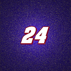 Bold Number 24 in White and Red on a Textured Deep Blue Background HD phone wallpaper