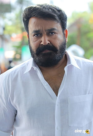 Mohanlal as Lucifer in White Shirt Portrait HD phone wallpaper