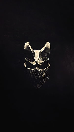 Slaughter To Prevail Skull Mask on Black Background HD phone wallpaper