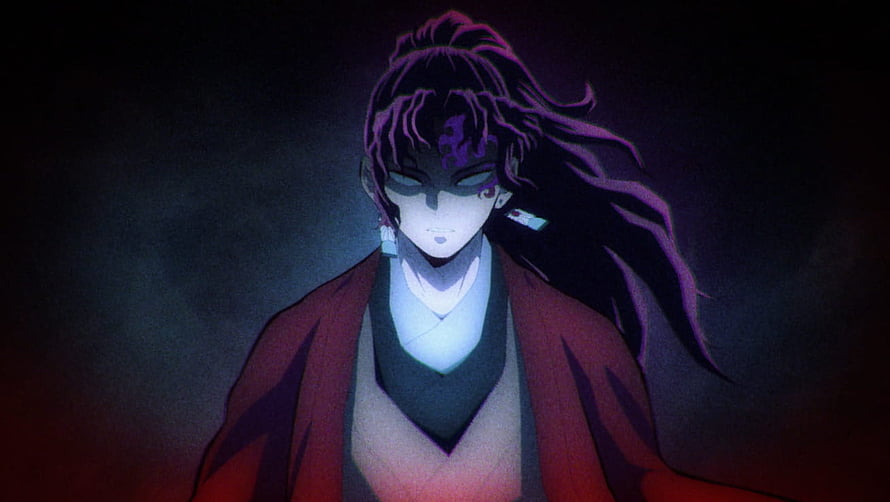 Yoriichi Tsugikuni from Demon Slayer in a Dark Atmospheric Anime Portrait HD wallpaper