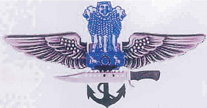 Indian Navy MARCOS Commando Emblem with Wings, Dagger, and Anchor HD wallpaper