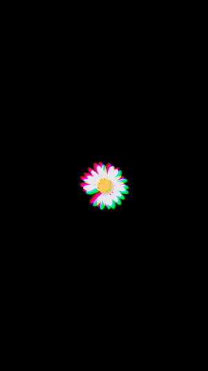 Peaceminusone Logo with Chromatic Aberration on Black Background HD phone wallpaper