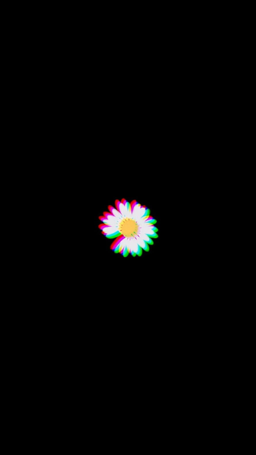 Peaceminusone Logo with Chromatic Aberration on Black Background HD phone wallpaper